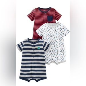 Simple Joys by Carter's Baby Boys' Snap-Up Rompers, Pack of 3